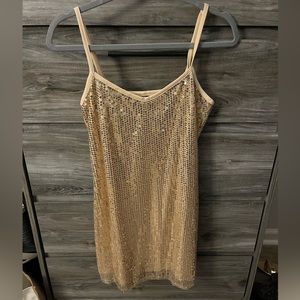 Gold sequin dress from Zaful